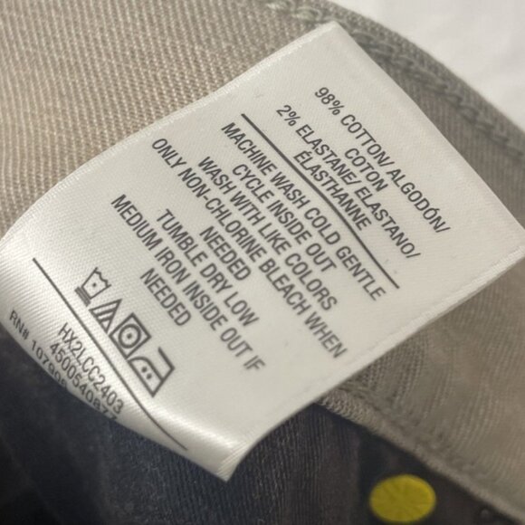 HUDSON Zack Skinny Jeans Denim Gray Yellow Button Men's Size 42 Pockets NWT - Picture 15 of 15